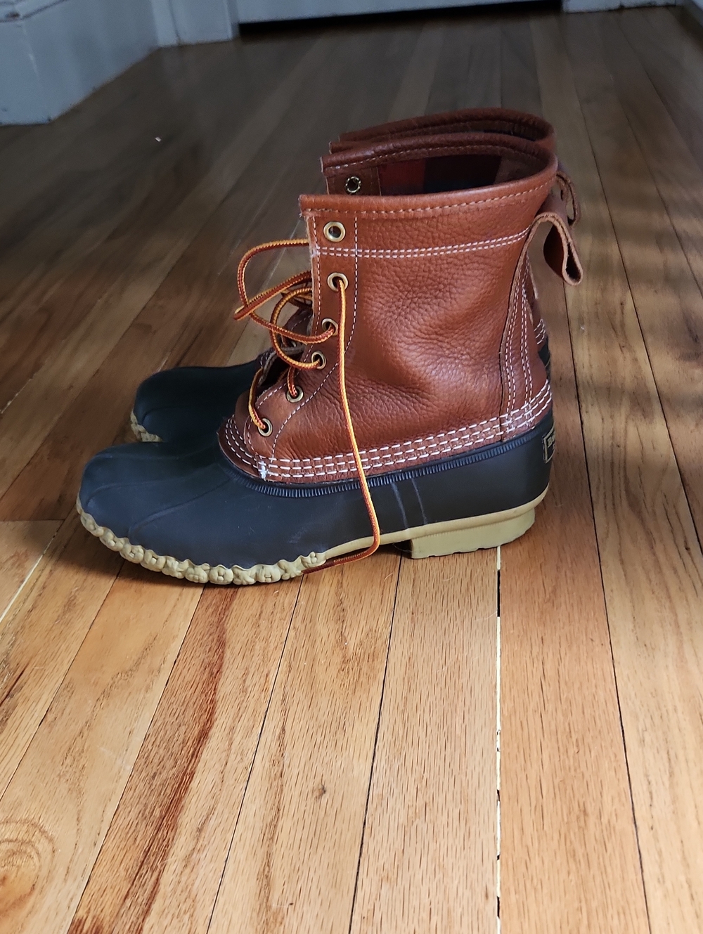 L.L. Bean Flannel Lined Duck Boots Men's Size 8